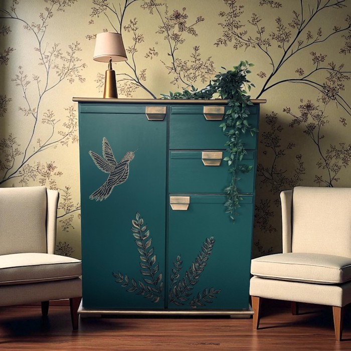 ZIELONA KOMODA PTAK