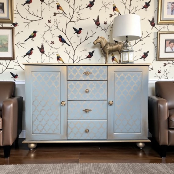 STYLOWA SZARA KOMODA