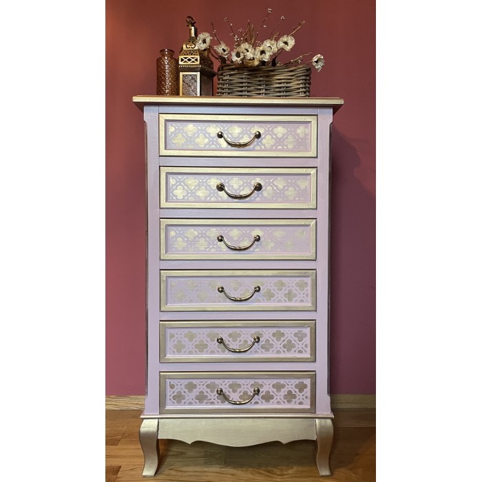 KOMODA PUDER I ZŁOTO