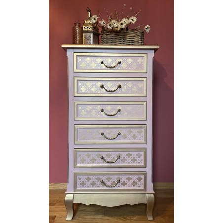 KOMODA PUDER I ZŁOTO -SPRZEDANA